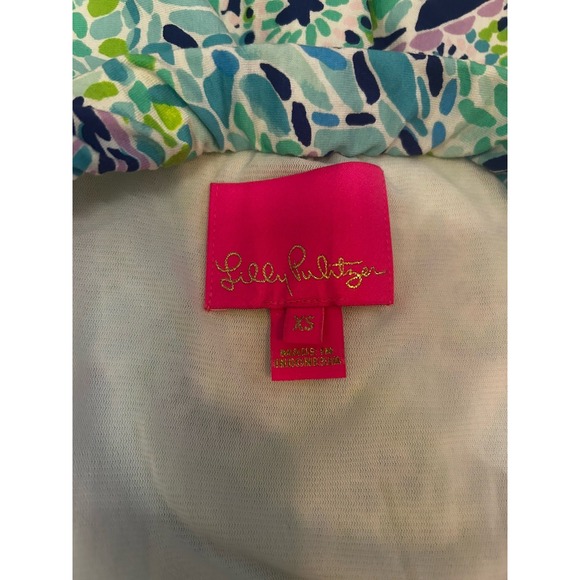 Lilly Pulitzer XS Marnie Strapless Maxi Dress Blue Ibiza Open Water Engineered - Picture 4 of 6